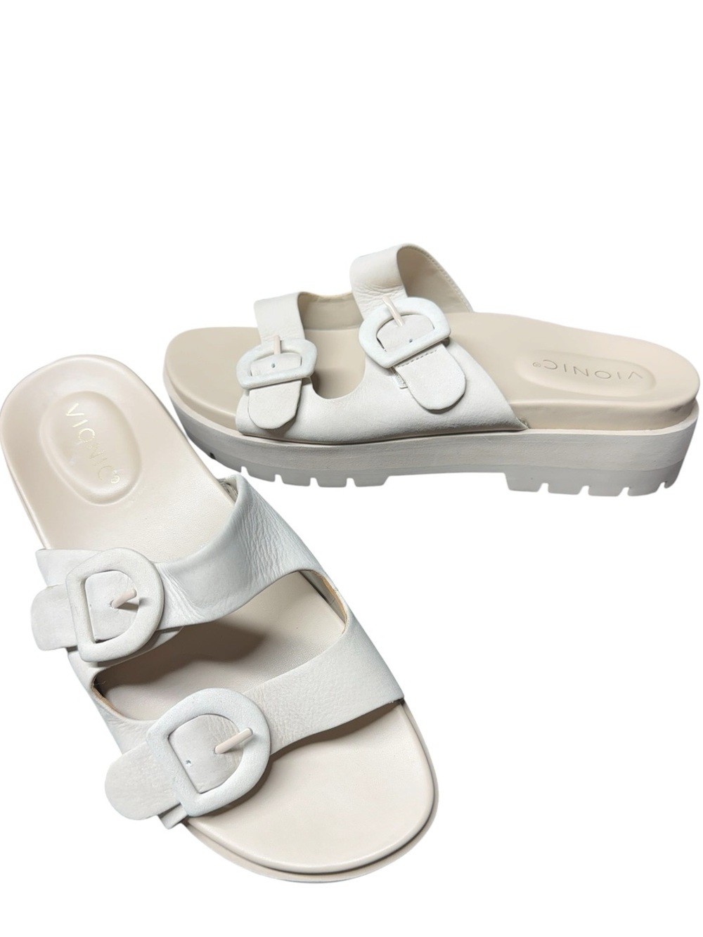 Vionic, Capitola Cushion Platform Premium Leather Sandals